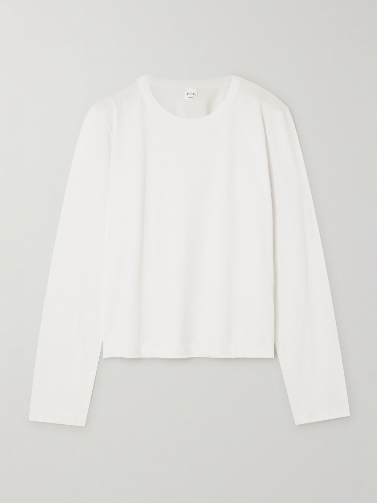 Leset Margo Cotton-jersey T-shirt In White