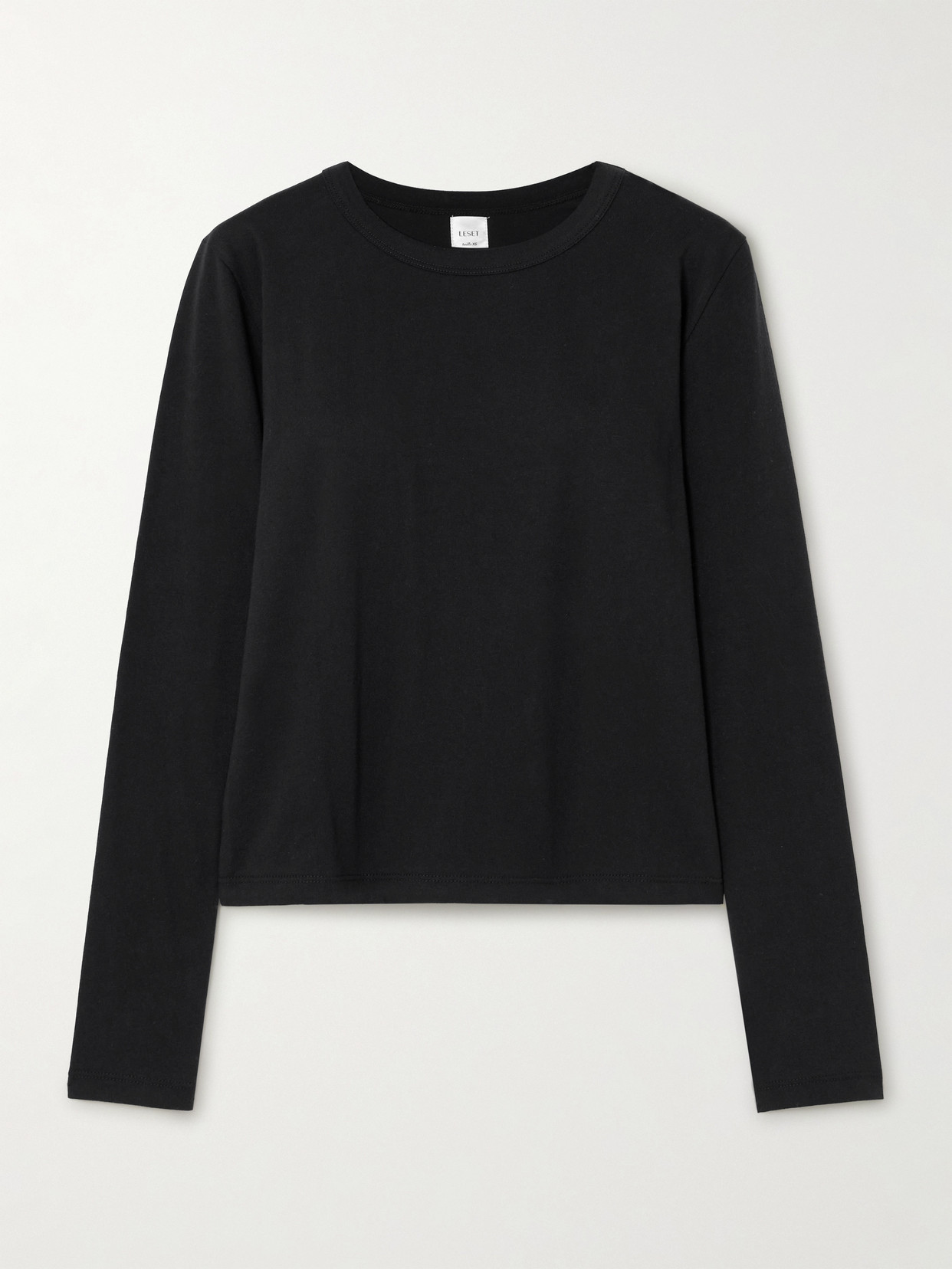 Leset Margo Cotton-jersey T-shirt In Black