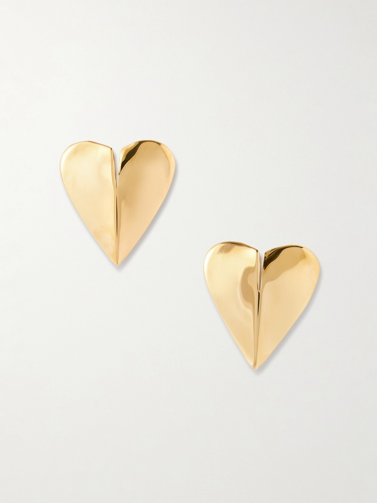 Alaïa Mini Le Coeur Earrings In Gold