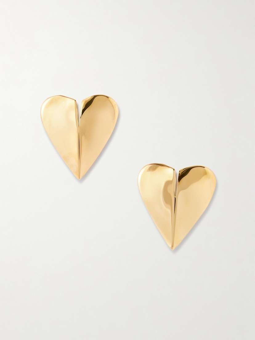 Alaïa Le Coeur Gold-tone Earrings