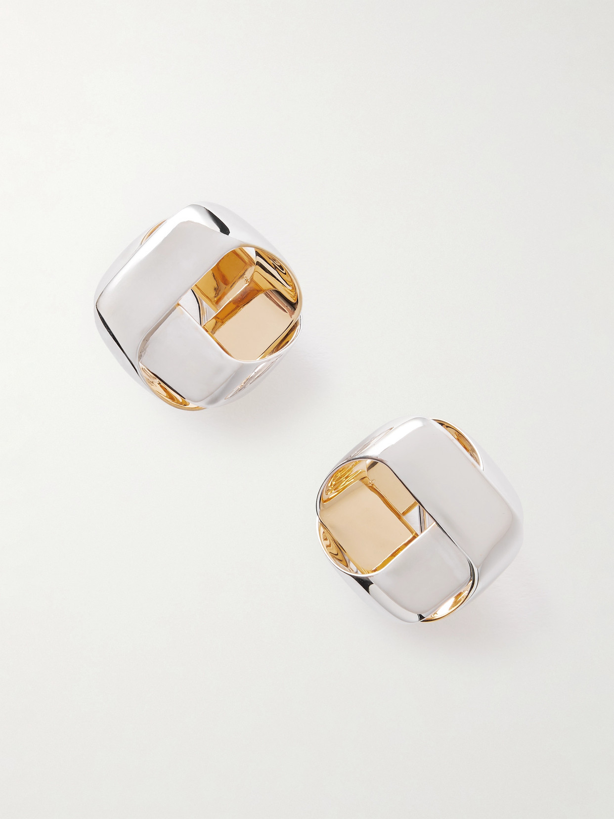 Jil Sander Silver- And Gold-tone Earrings