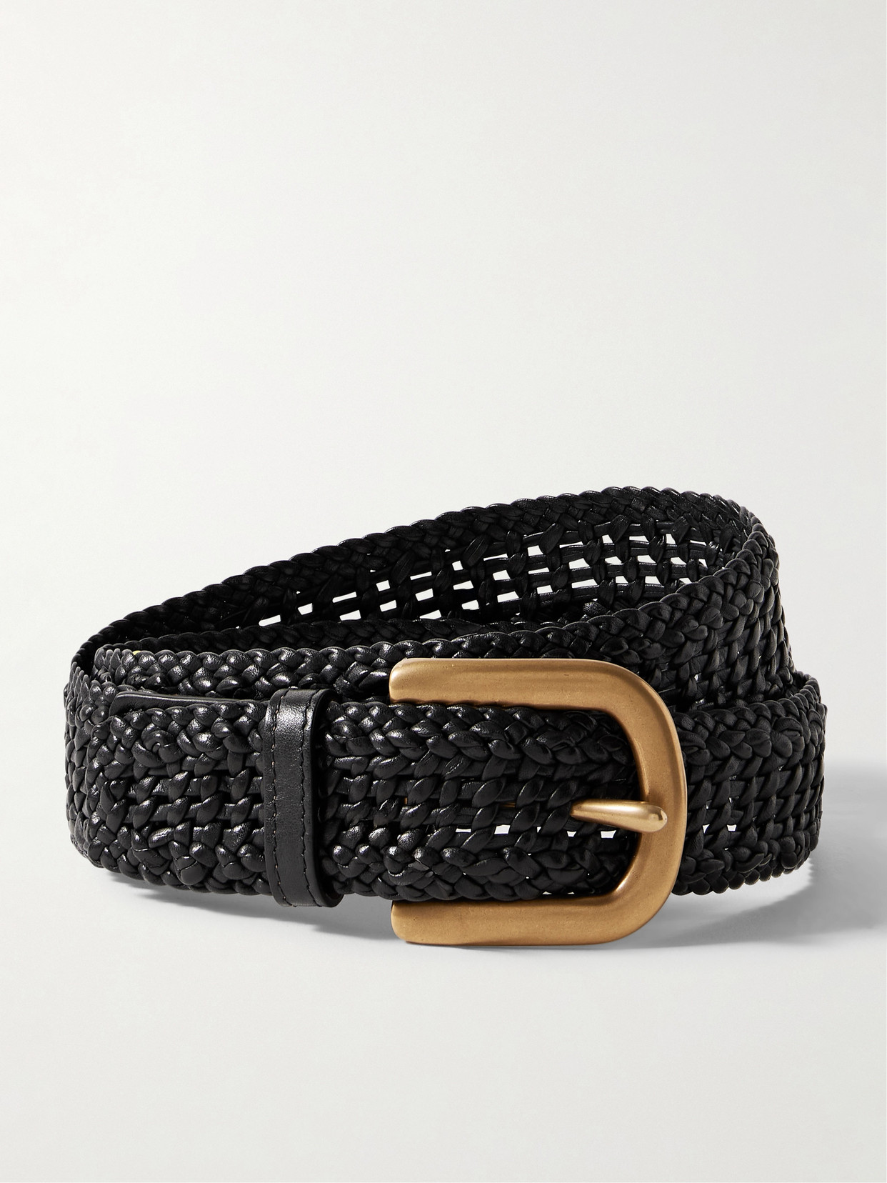Gabriela Hearst - Sam Woven Leather Belt - Black