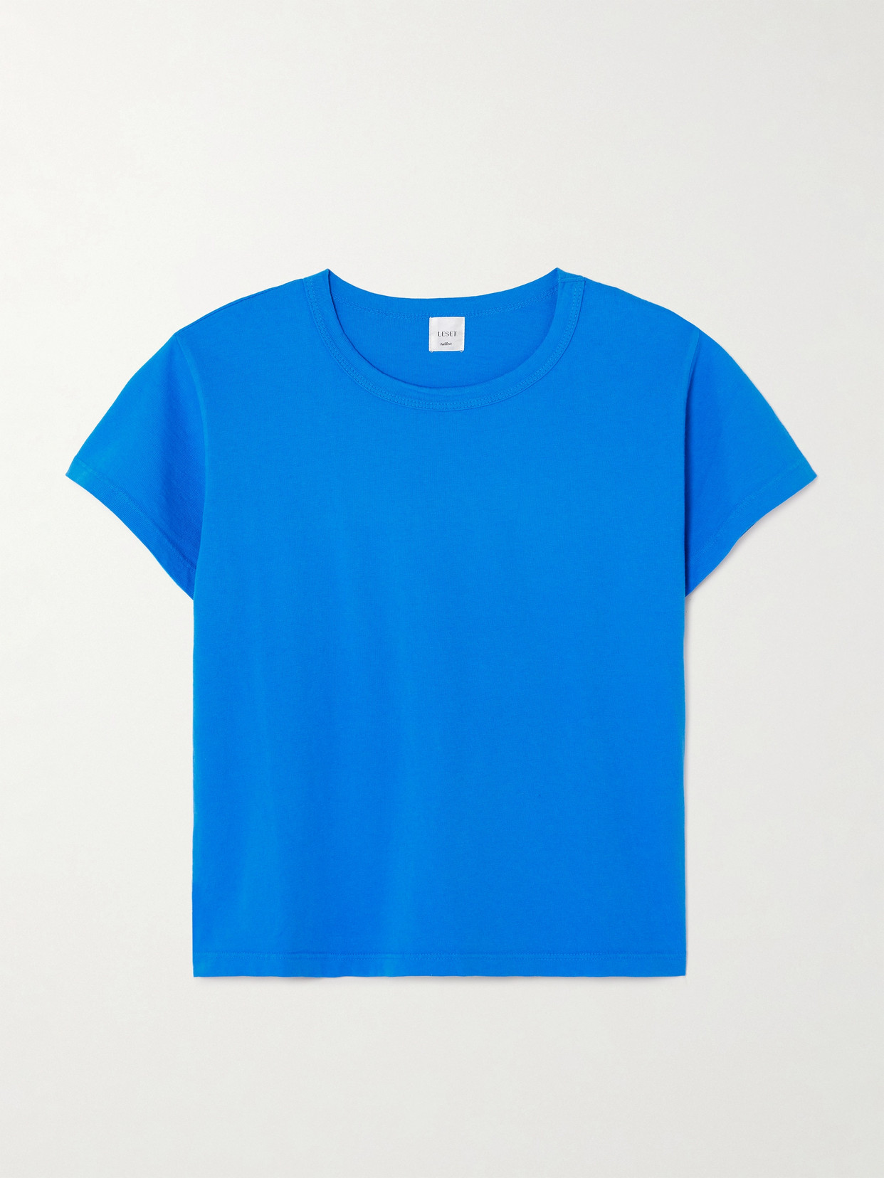 LESET - The Margo Cotton-jersey T-shirt - Blue