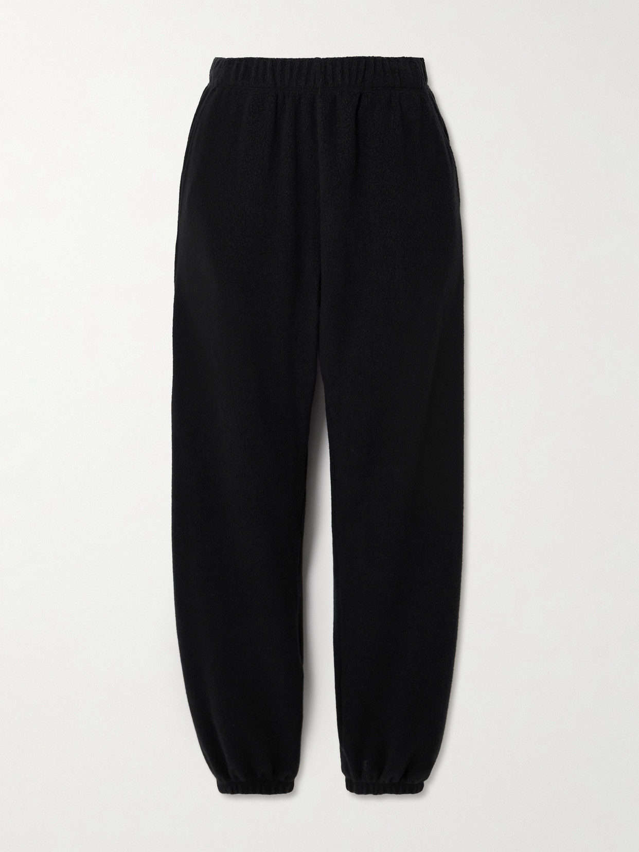 Leset Teddy Terry Track Pants In Black