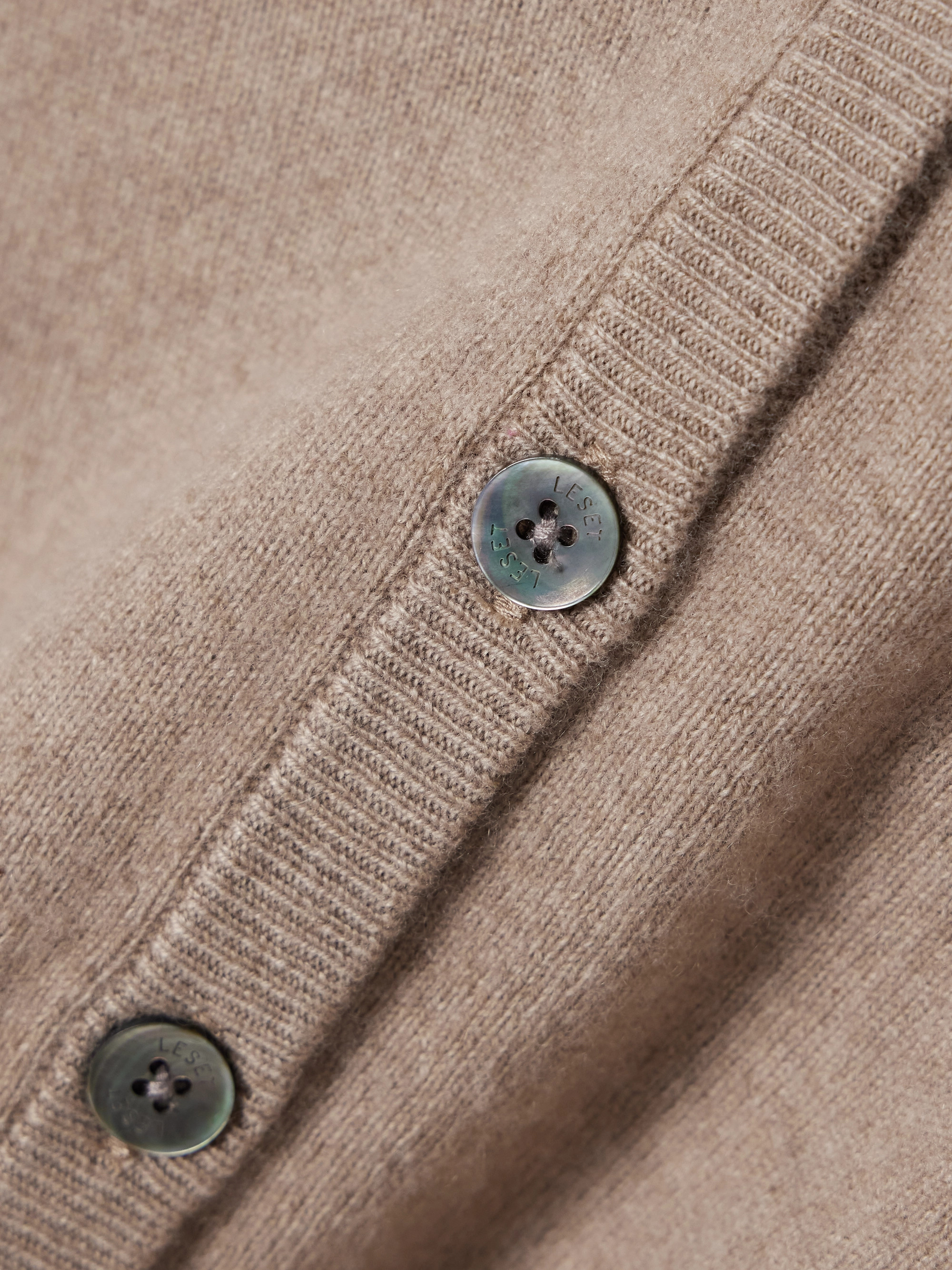 LESET Zoe mélange knitted cardigan thumbnail