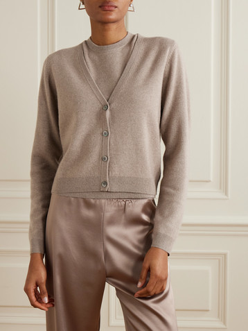 LESET Zoe mélange knitted cardigan