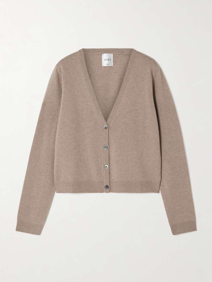LESET Zoe Mélange Knitted Cardigan