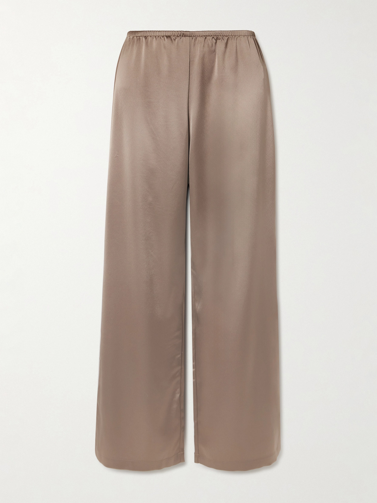 Leset Brown Barb Wide Leg Lounge Pants In Neutrals