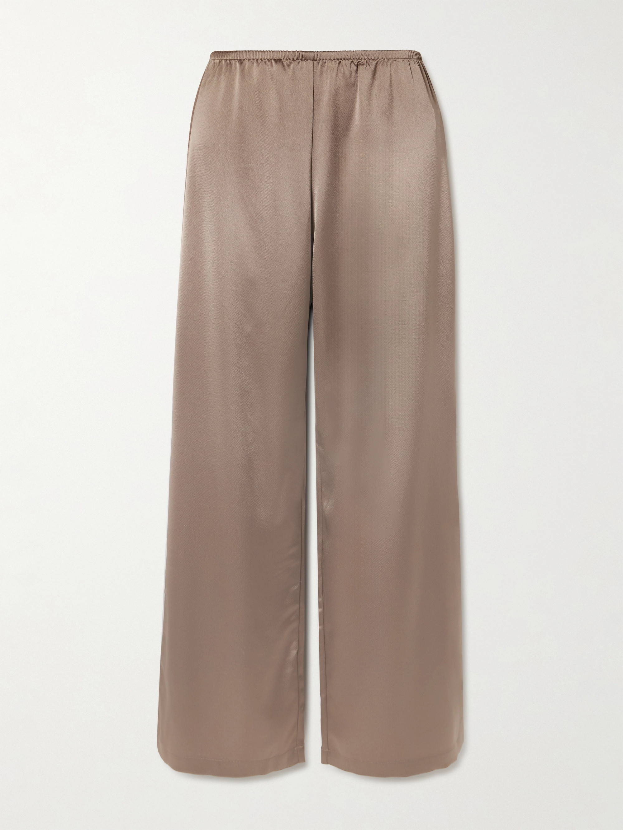 LESET Barb satin wide-leg pants