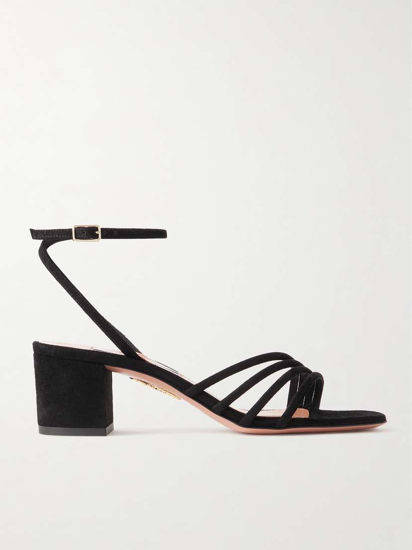 Aquazzura Latour 50 Suede Sandals