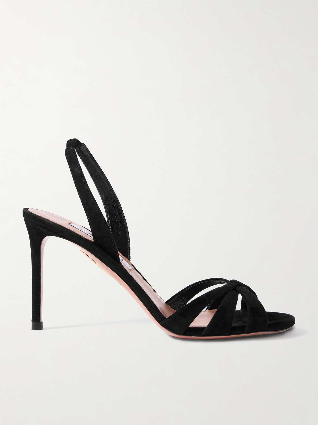 Aquazzura Stiletto Heel Slingback Sandals In Black