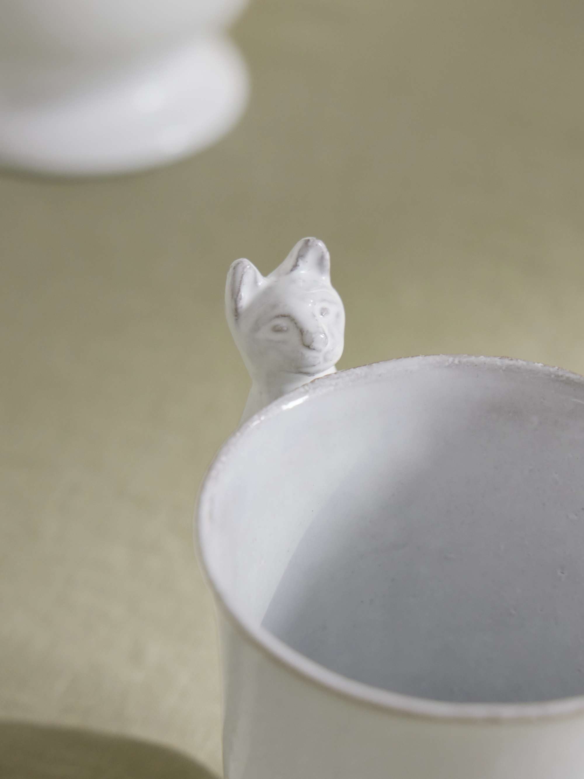 ASTIER DE VILLATTE + Setsuko Cat ceramic cup | NET-A-PORTER