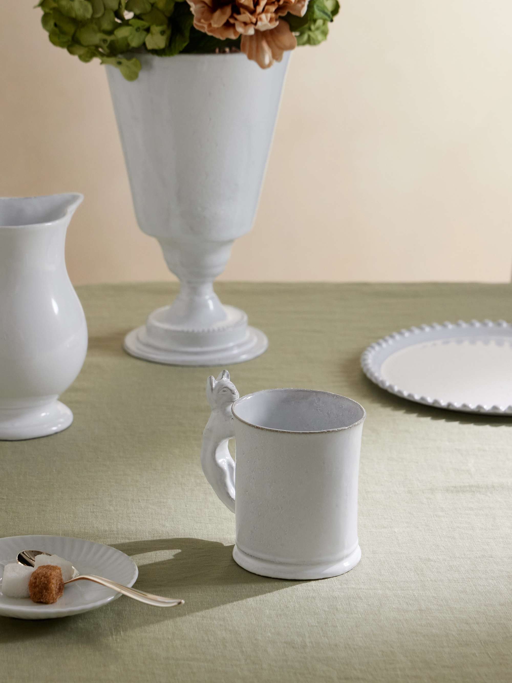 ASTIER DE VILLATTE + Setsuko Cat ceramic cup | NET-A-PORTER