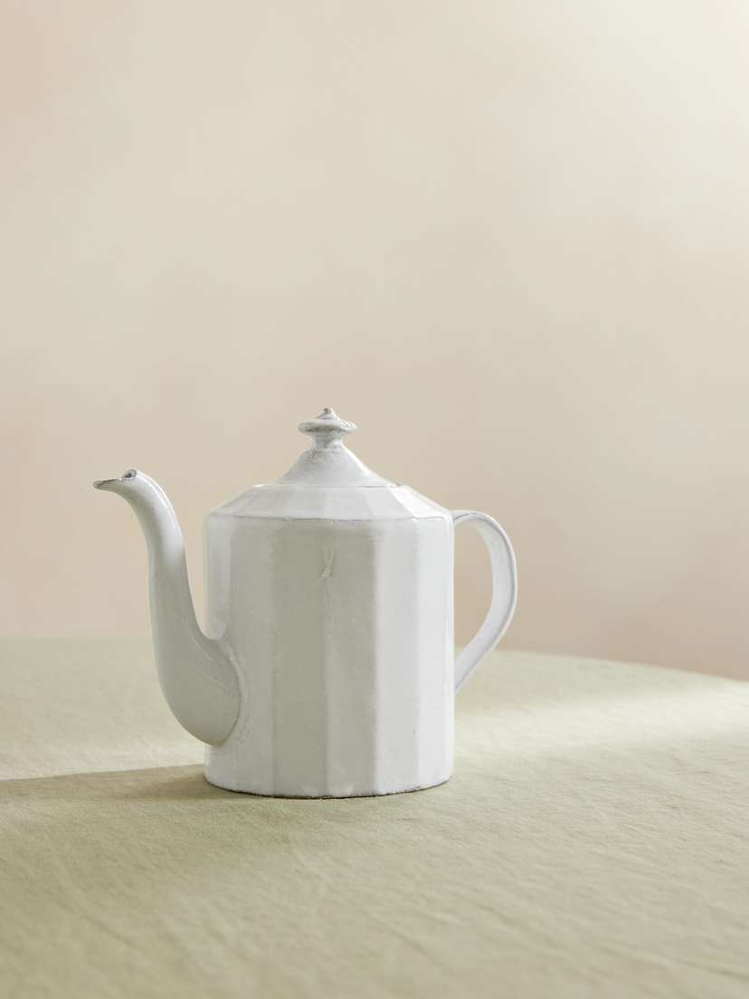 Astier De Villatte Octave Glazed Ceramic Teapot