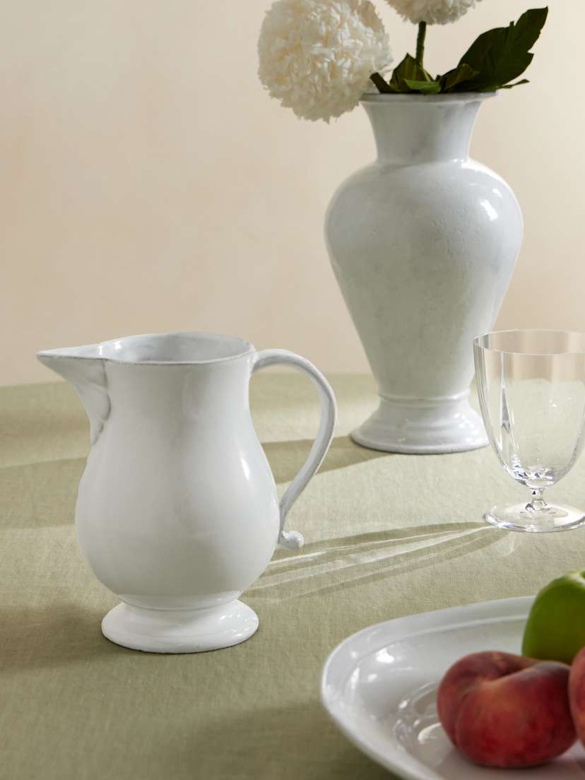 Astier De Villatte | 43E22J920LS | White | Victor Ceramic Pitcher_