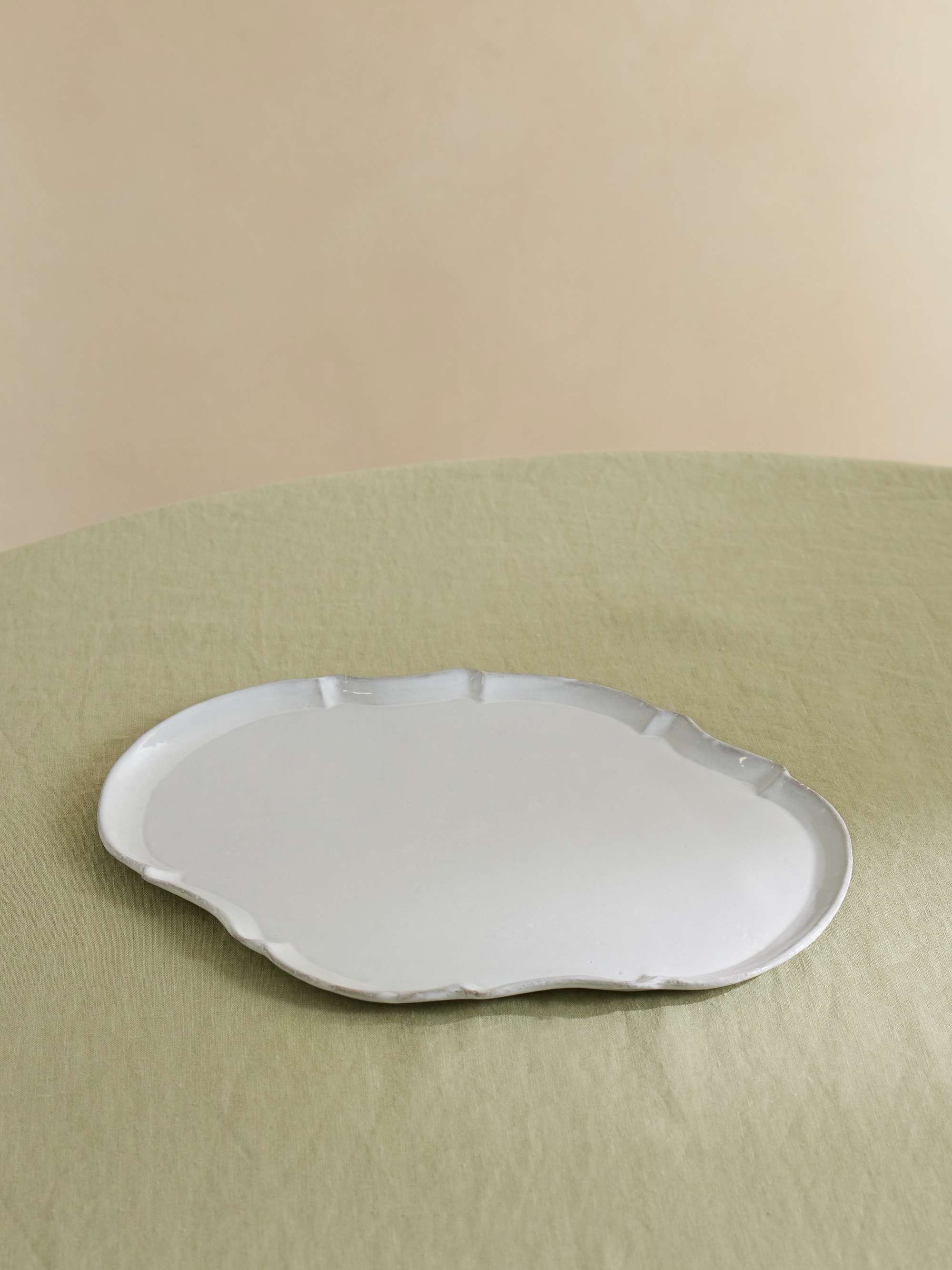 【日本製】 Rome Large VILLATTE DE ASTIER glazed plate dinner ceramic 食器