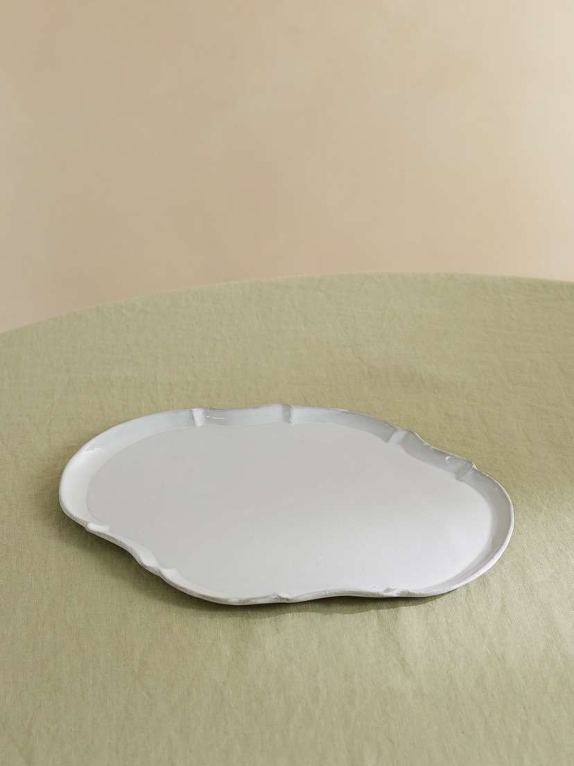Astier De Villatte Large Rome Glazed Ceramic Dinner Plate