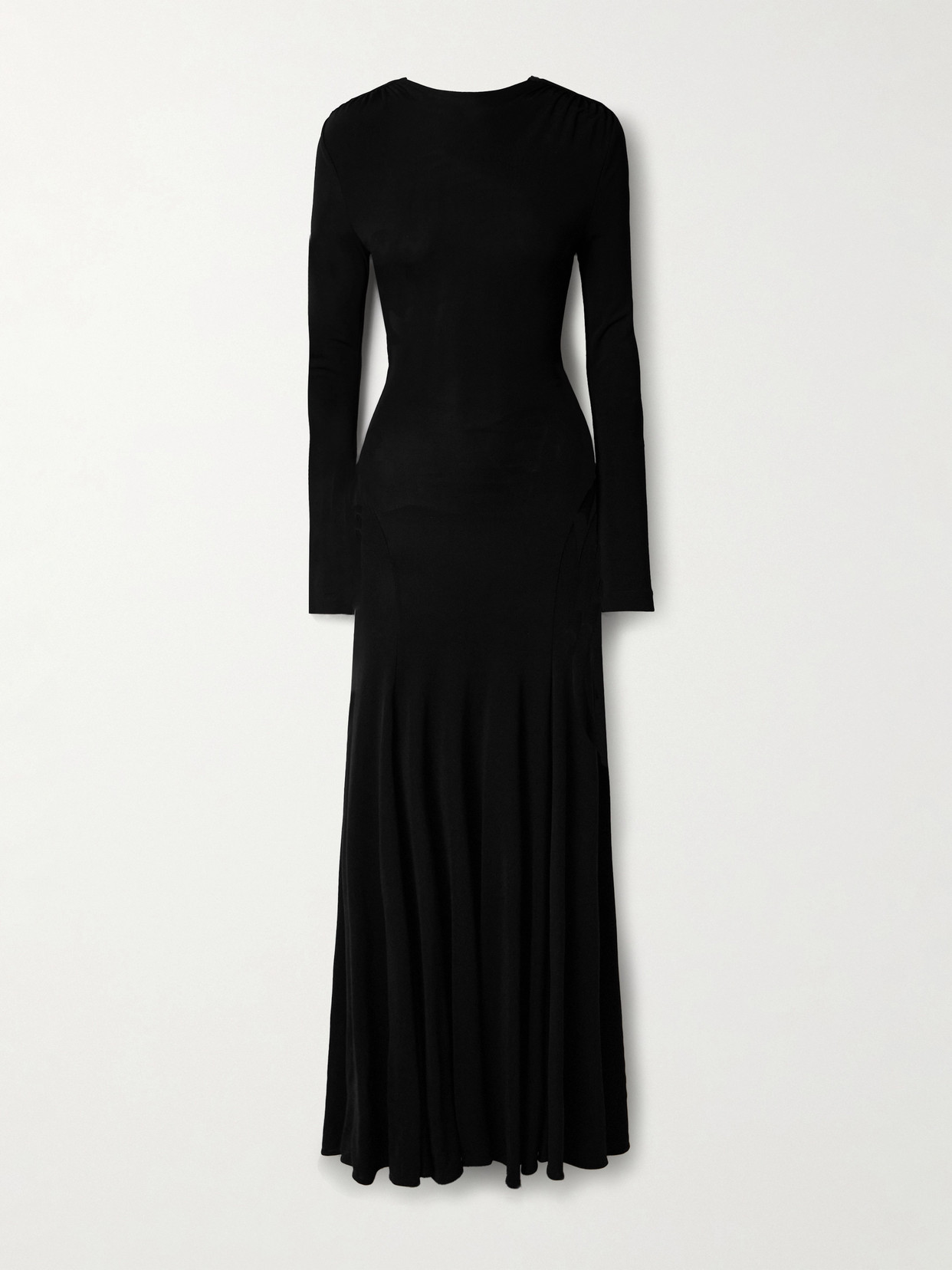 Christopher Esber Maico Embellished Open-back Stretch-jersey Gown In Black
