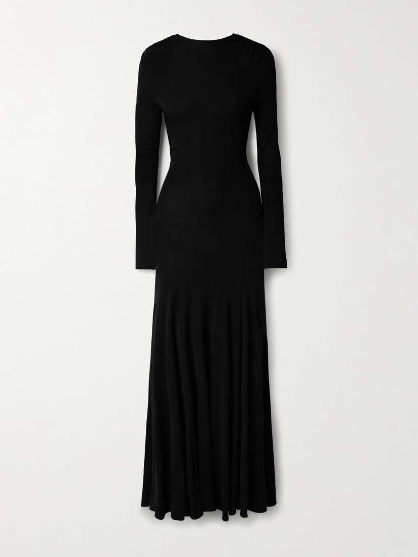 Christopher Esber Maico Embellished Open-back Stretch-jersey Gown