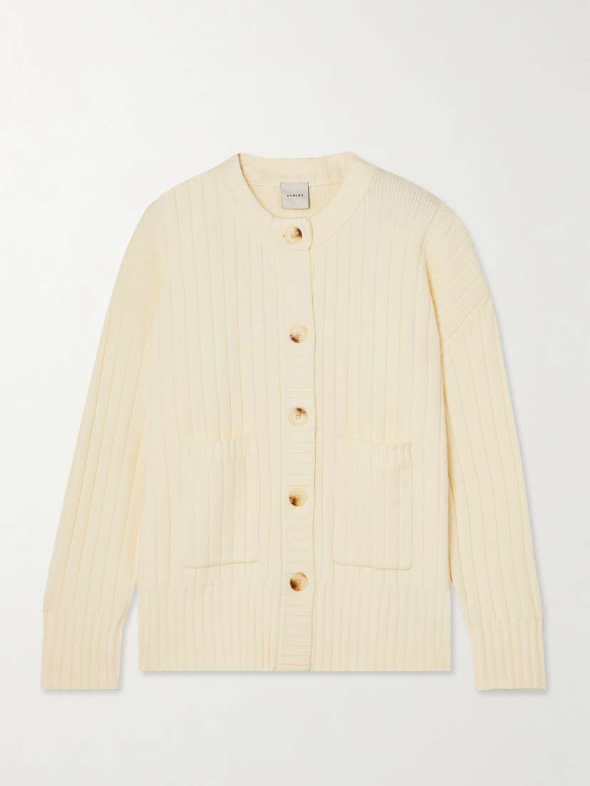 Varley Pensdale Ribbed-knit Cardigan