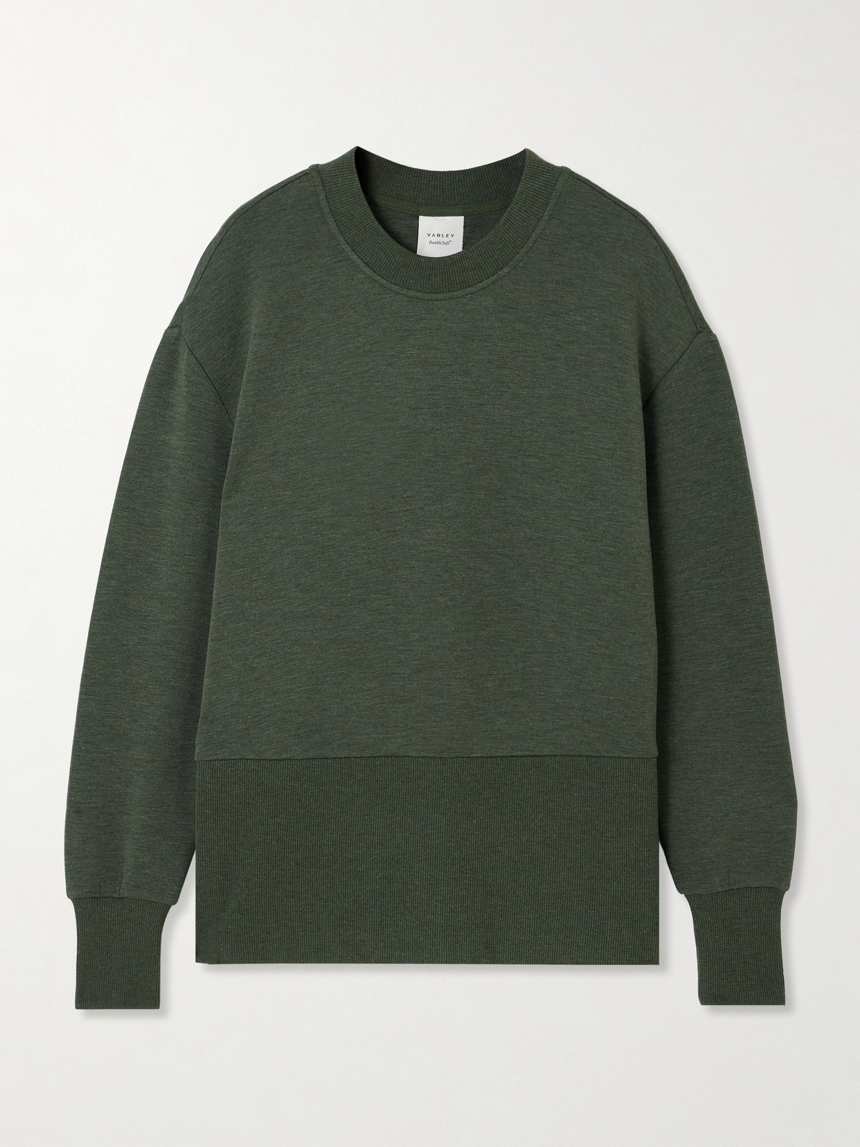 VARLEY LOWRY ZIP-DETAILED DOUBLESOFT™ SWEATSHIRT