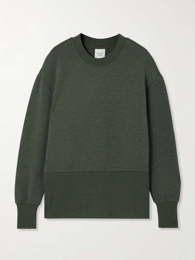 Varley Lowry Zip-detailed Doublesoft™ Sweatshirt