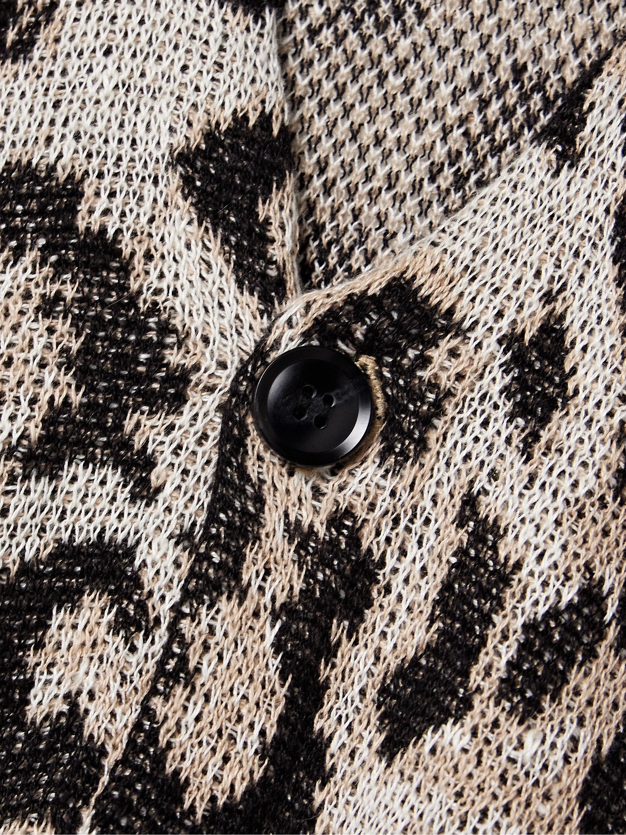 R13 Boyfriend oversized jacquard-knit linen cardigan