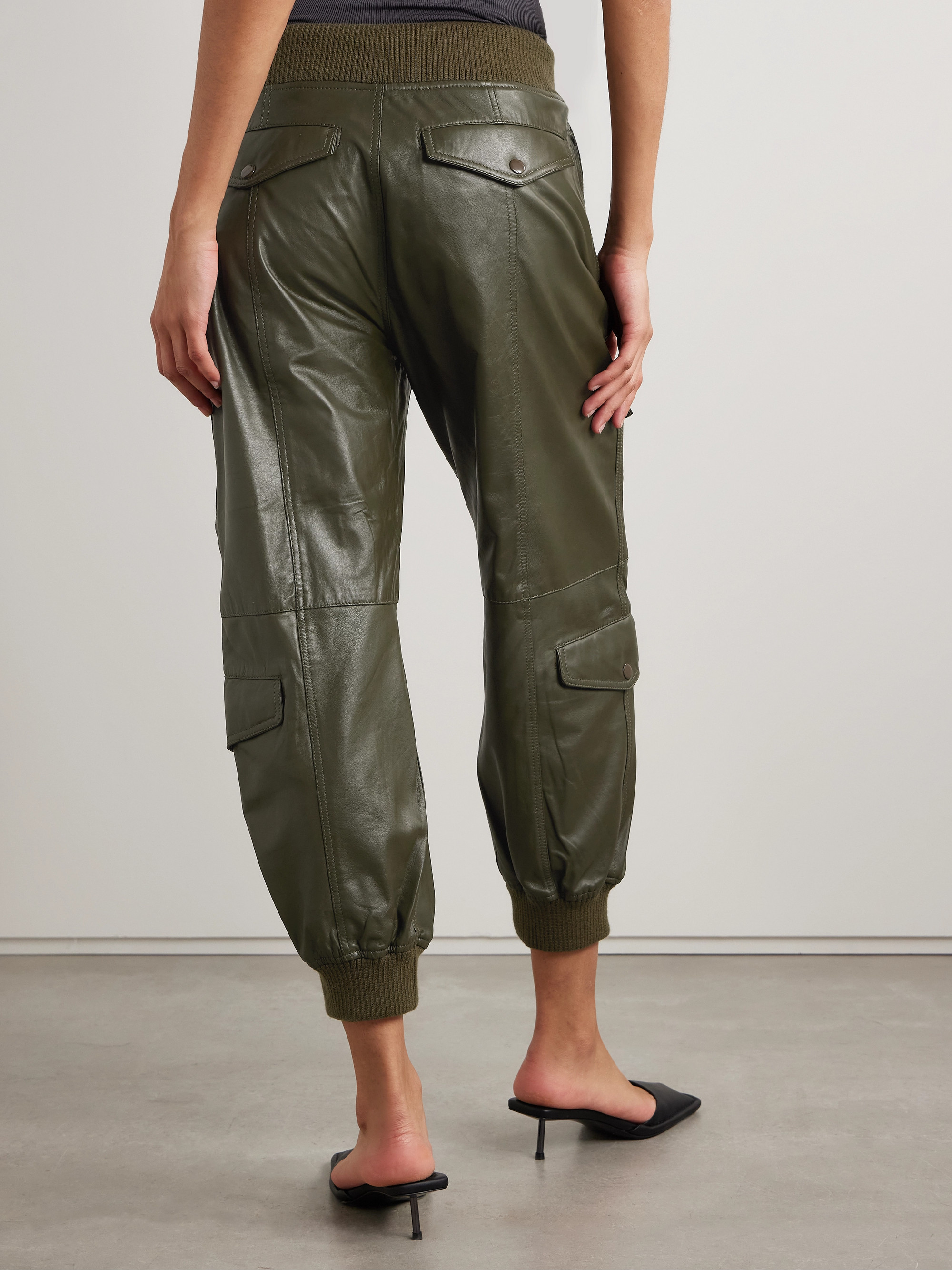 R13 - Leather tapered pants | Plush