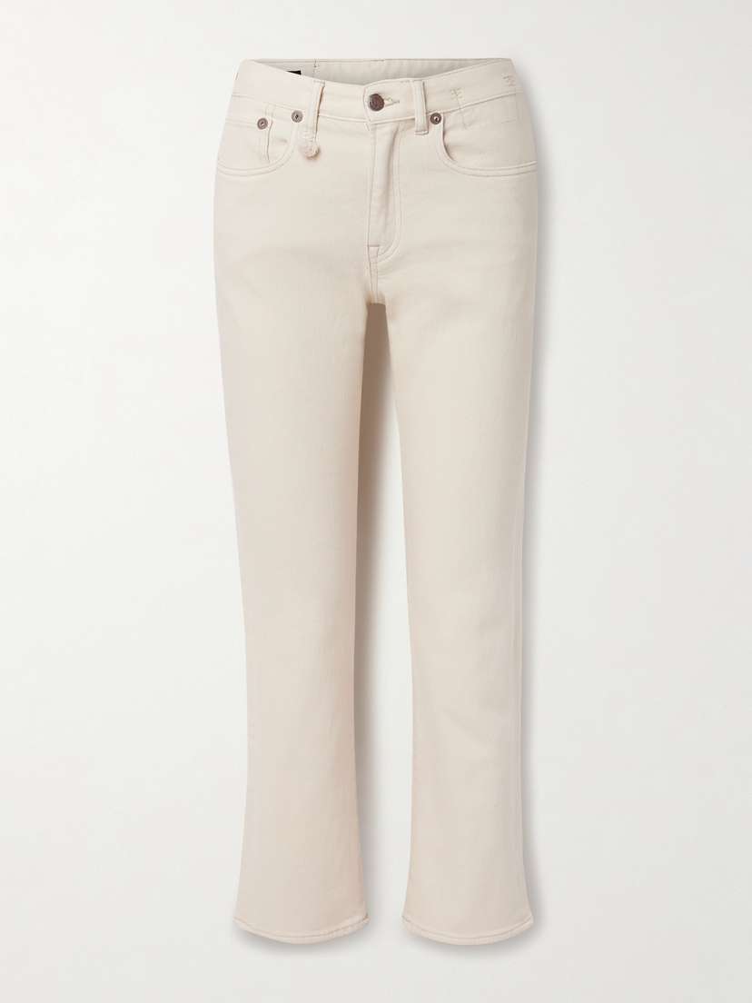 R13 Romeo Cropped Mid-rise Flared Jeans
