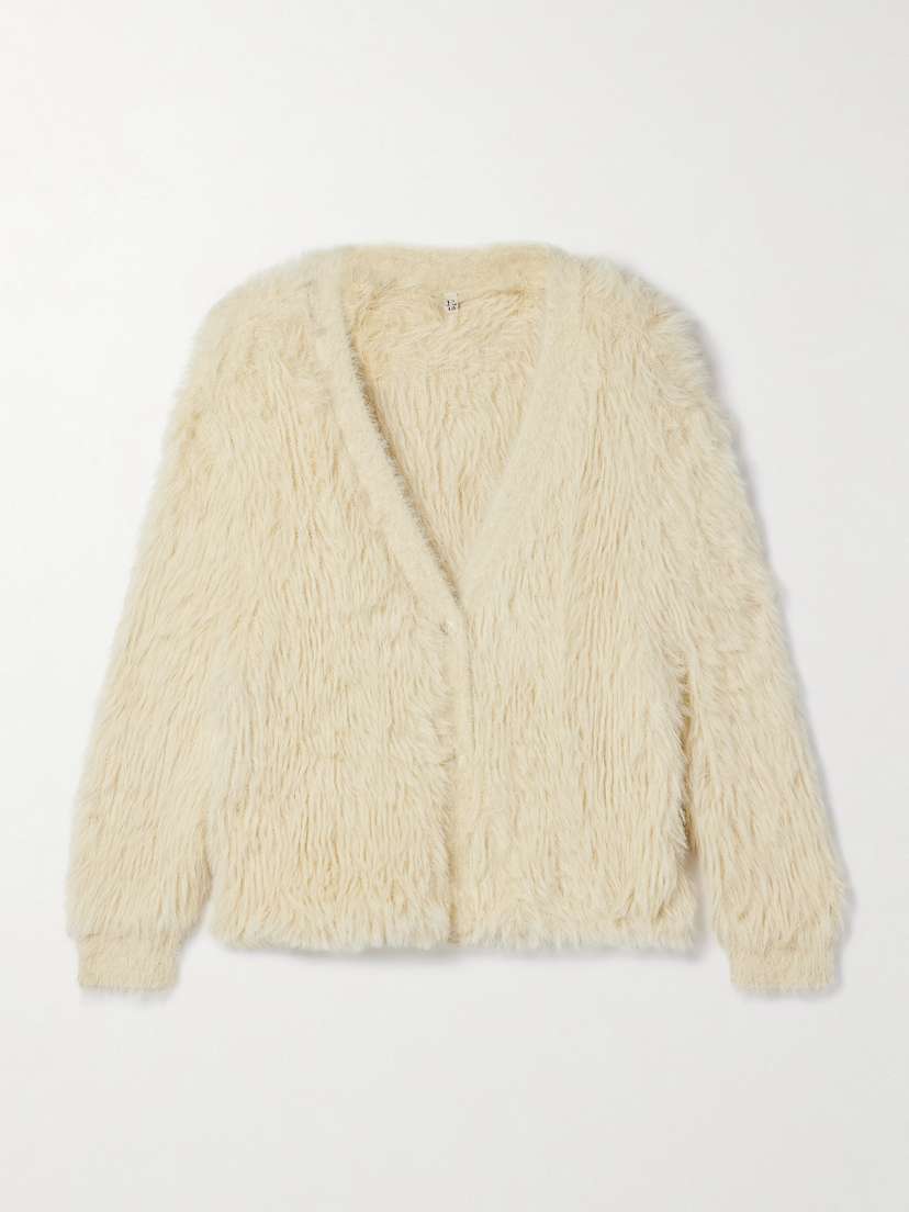 R13 Balloon Faux Fur Cardigan