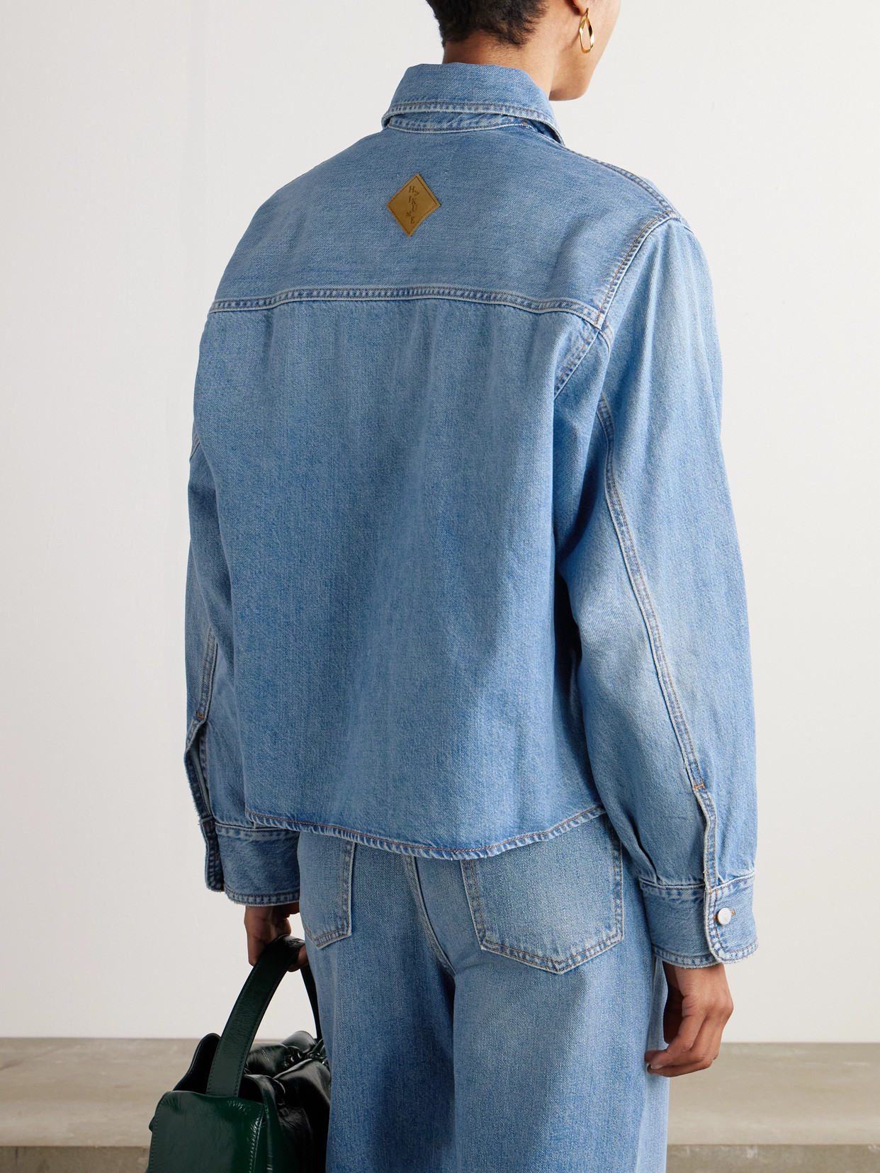 Haikure Washed Denim Jacket In Blue