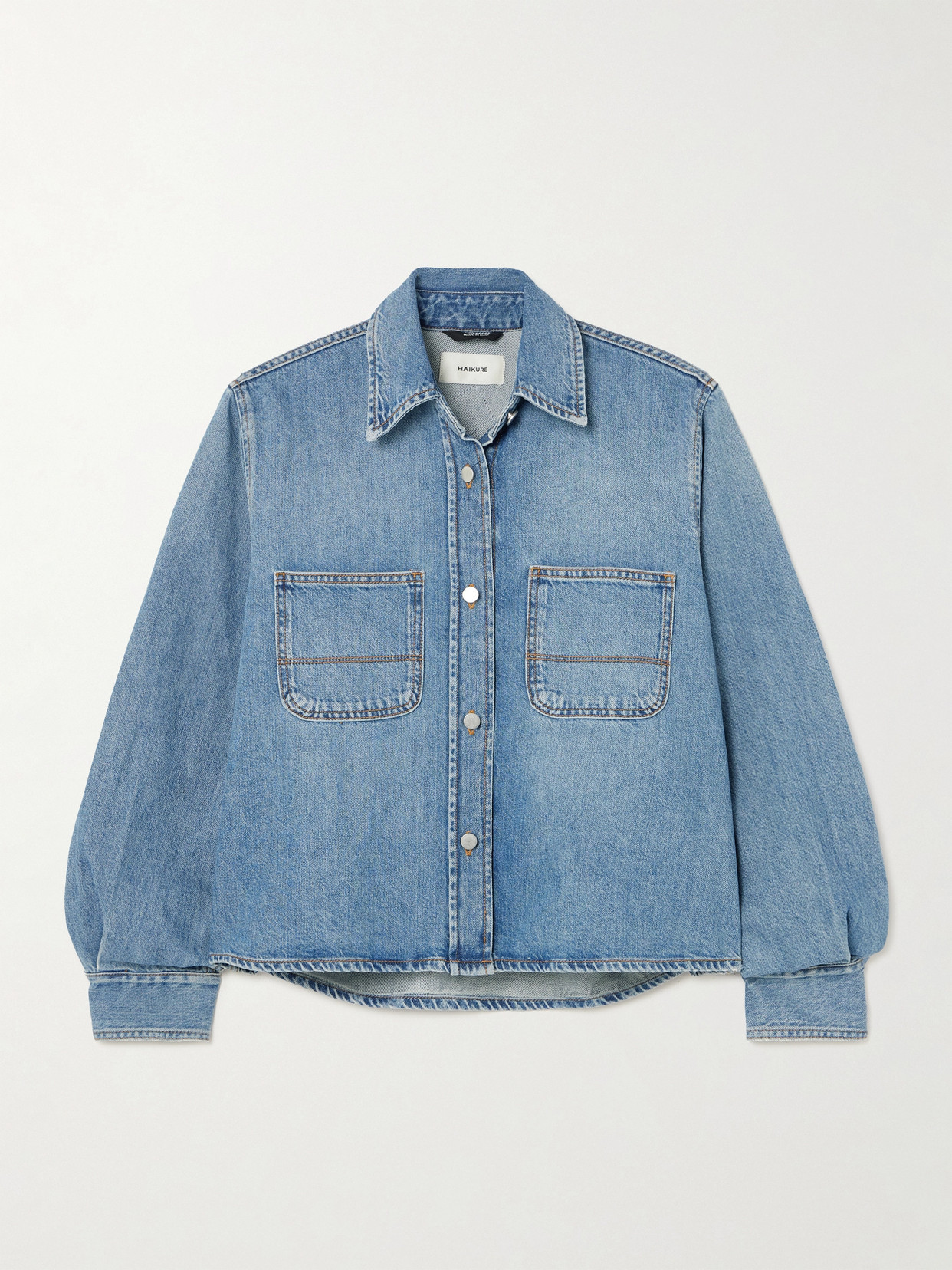 Haikure Washed Denim Jacket In Blue
