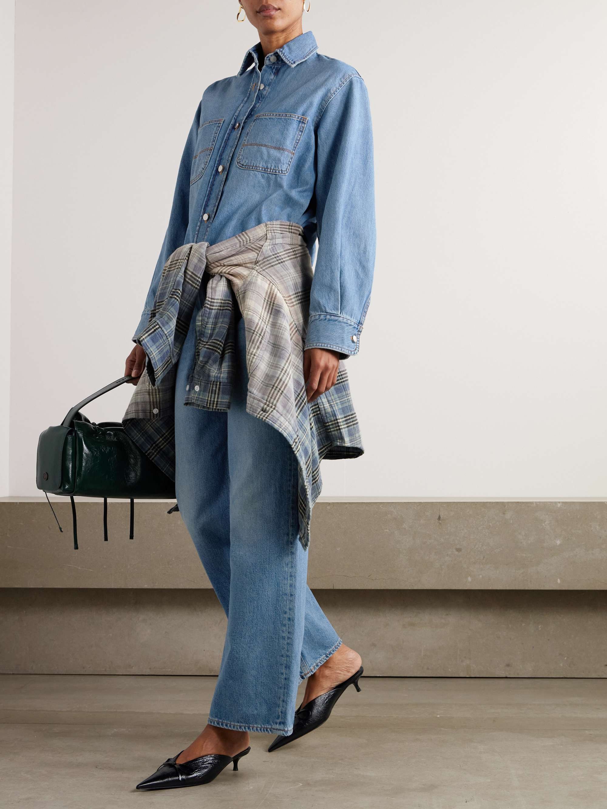 HAIKURE Wanda denim shirt | NET-A-PORTER