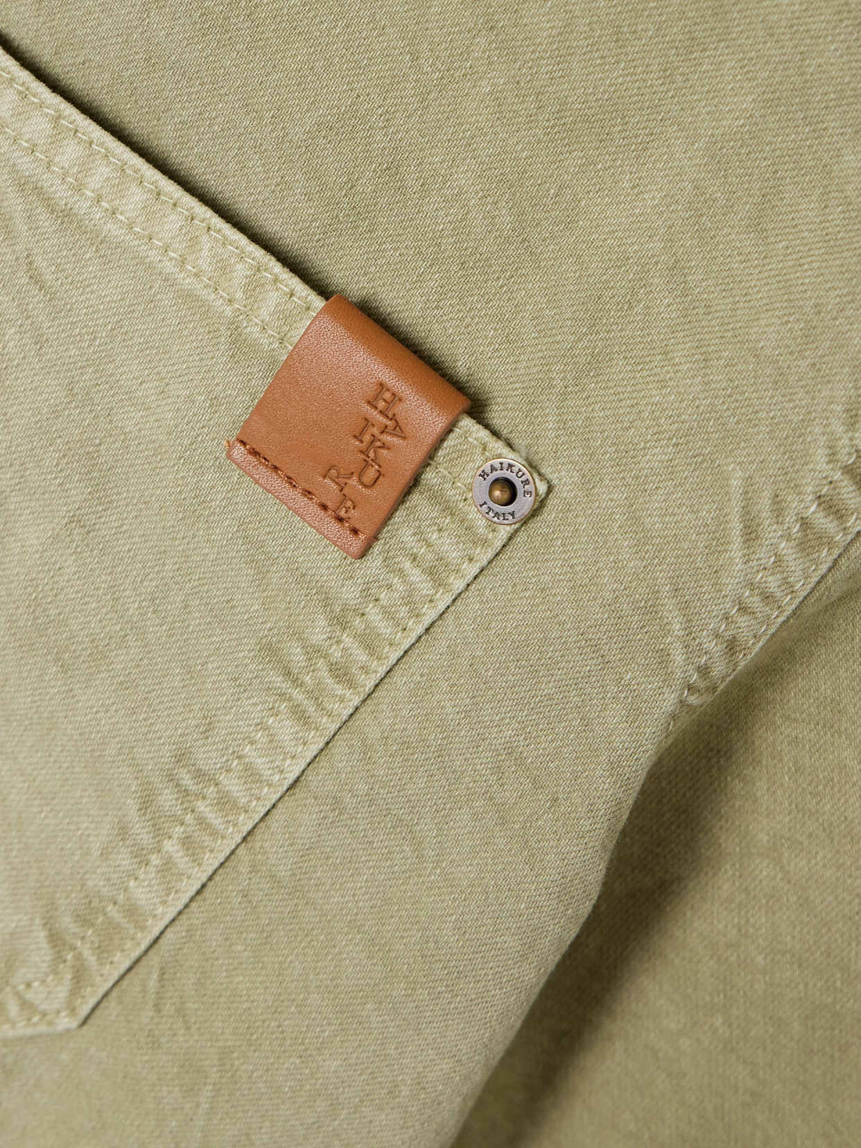 HAIKURE OLIVE DENIM SHIRT