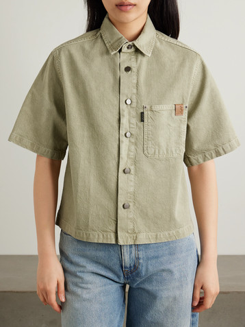 Haikure Olive denim shirt
