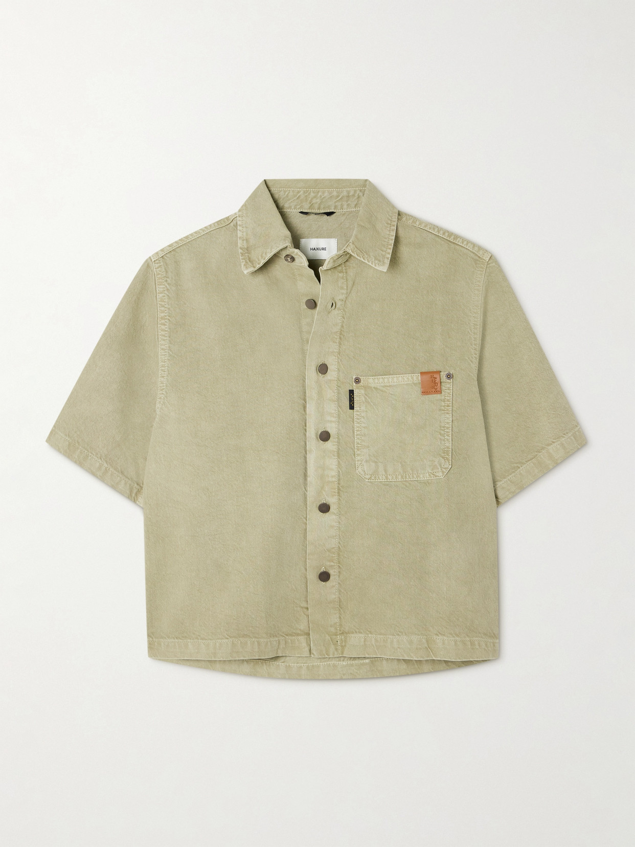 Haikure - Olive Denim Shirt - Green