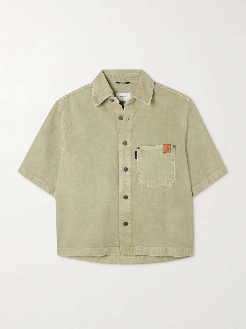 Haikure Olive Denim Shirt