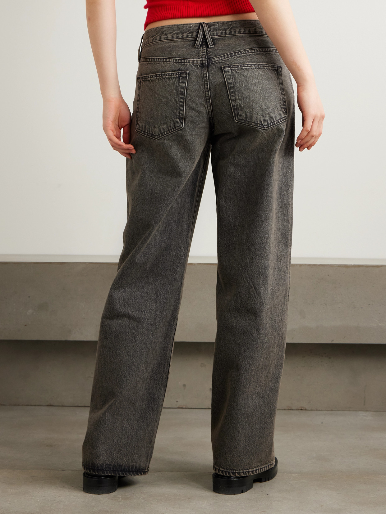 SLVRLAKE LEXI LOW-RISE WIDE-LEG JEANS