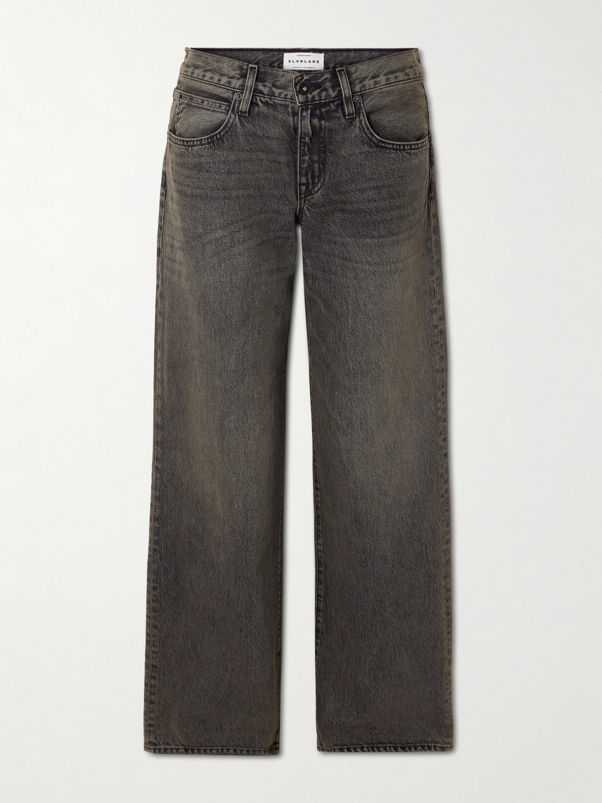 Slvrlake Lexi Low-rise Wide-leg Jeans In Blue