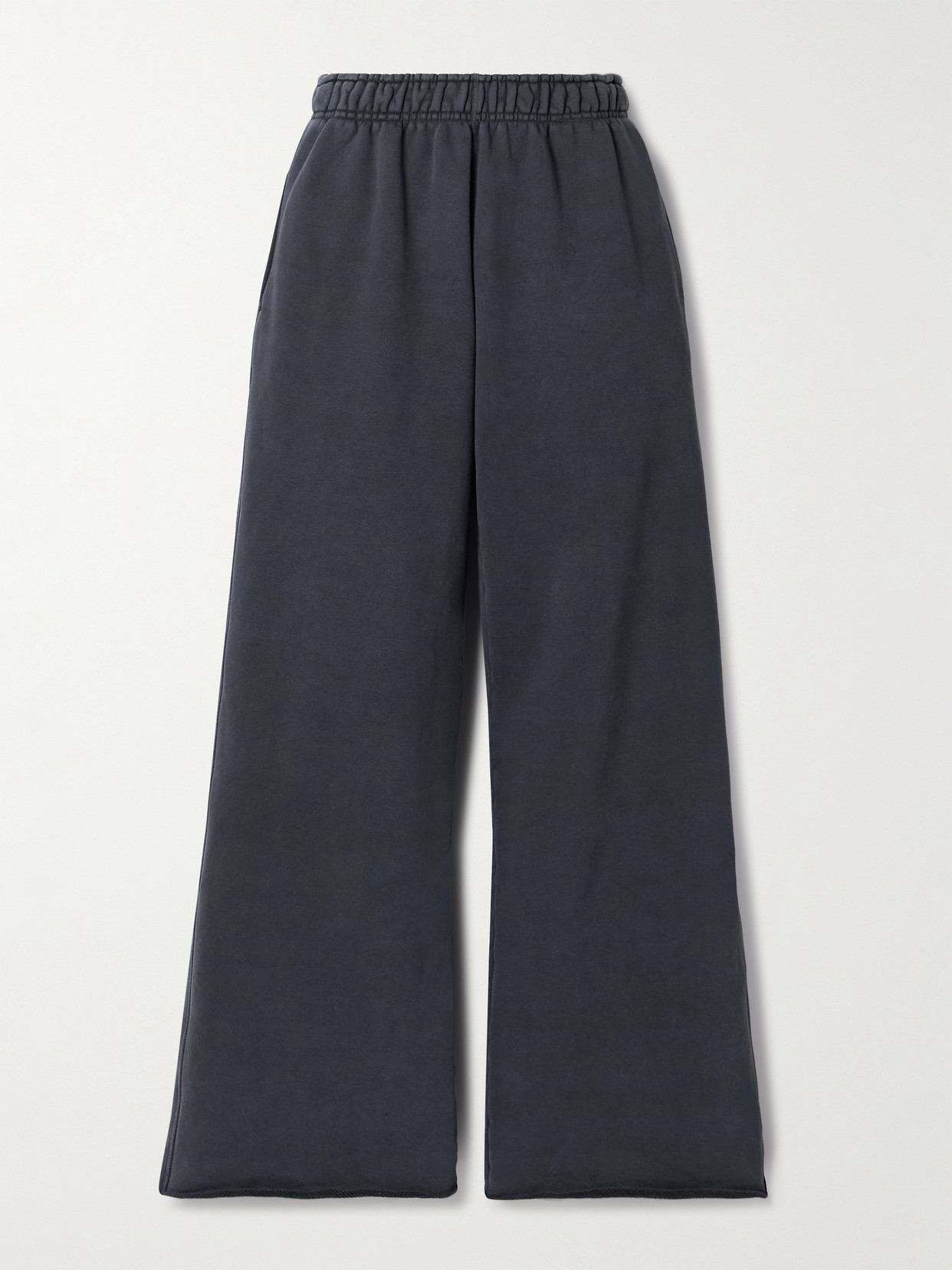 Slvrlake Cotton-jersey Track Trousers In Black