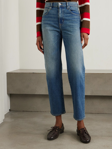 SLVRLAKE Sophie Long mid-rise straight-leg organic jeans
