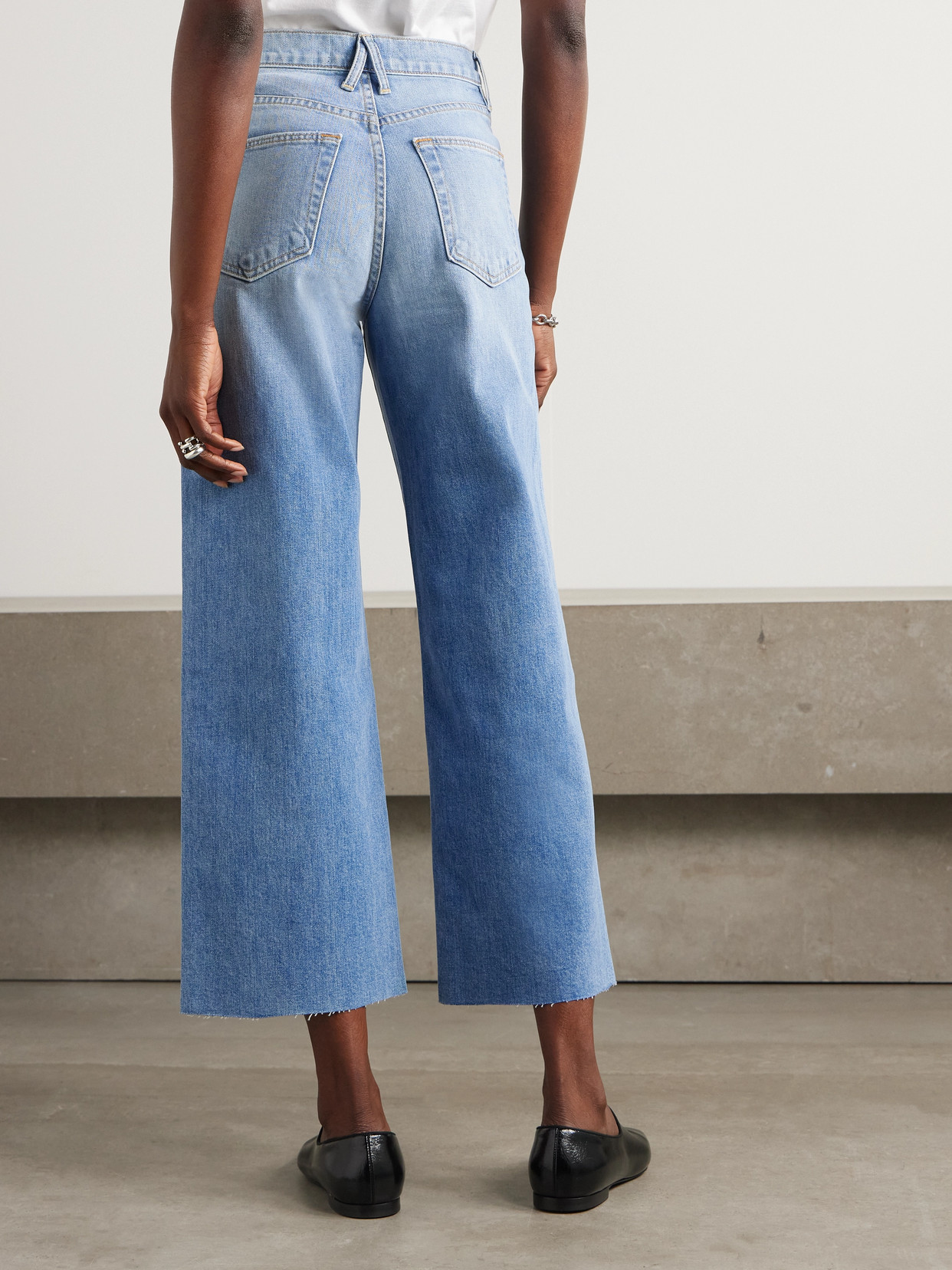 Grace Cropped High-Rise Wide- Leg