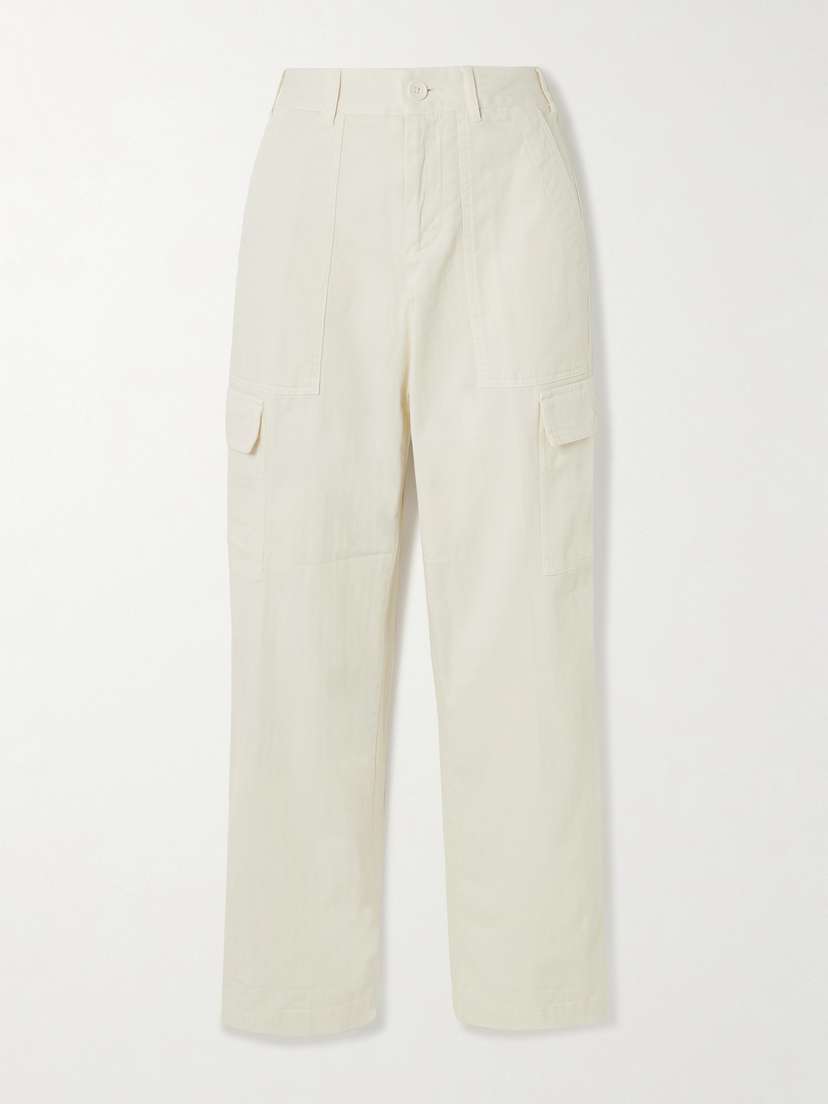 James Perse Herringbone Cotton-blend Cargo Pants