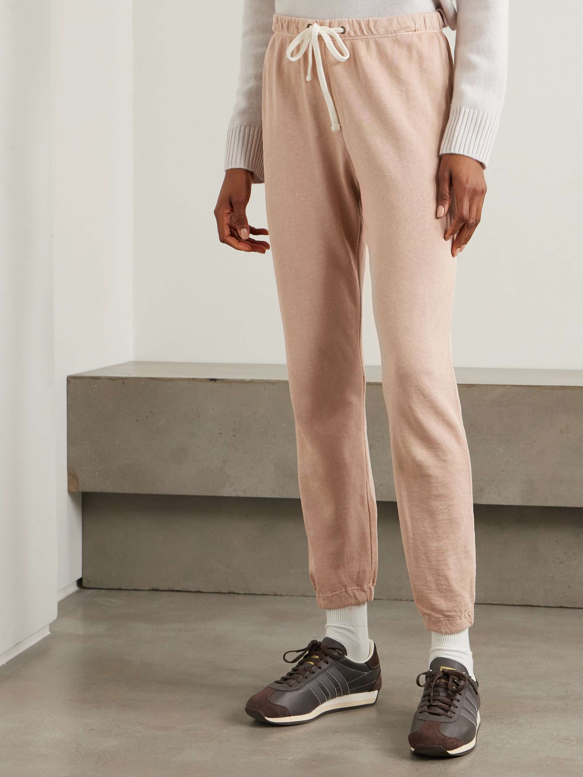 JAMES PERSE Supima cotton-terry track pants