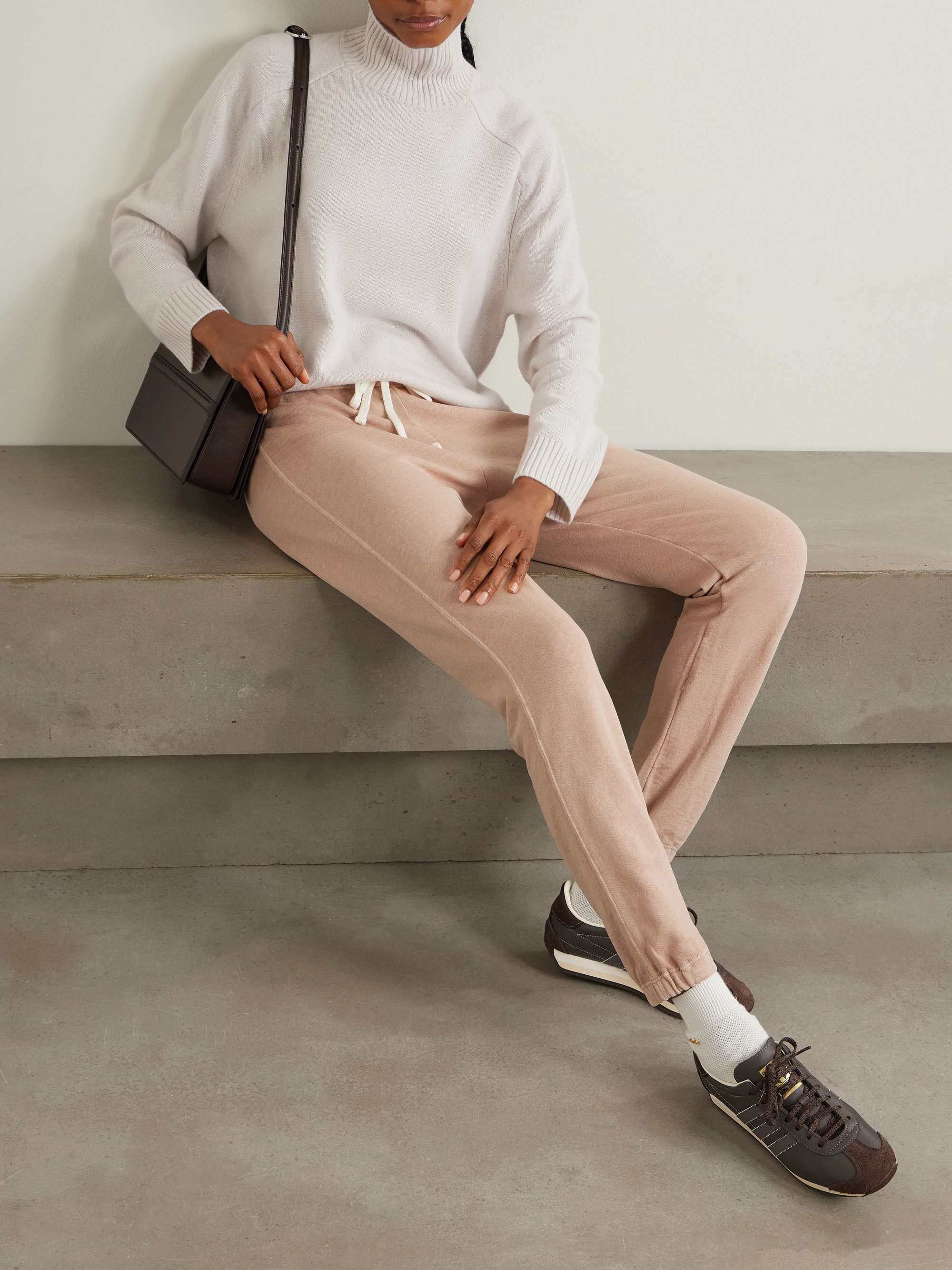 JAMES PERSE Supima cotton-terry track pants