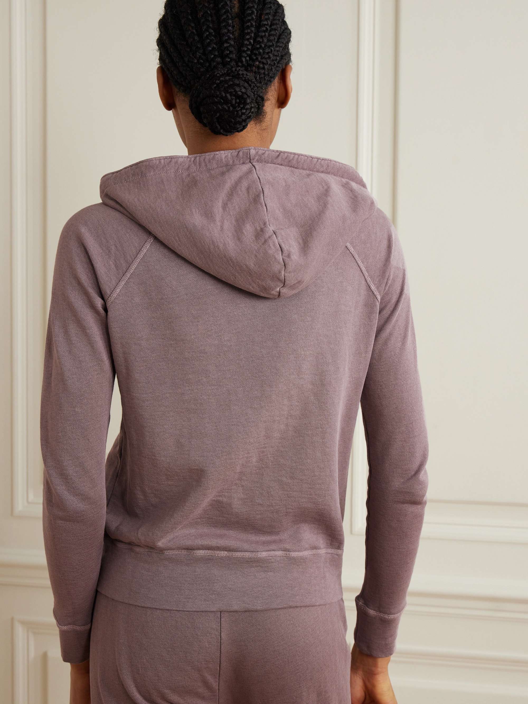JAMES PERSE Vintage Supima cotton-jersey hoodie