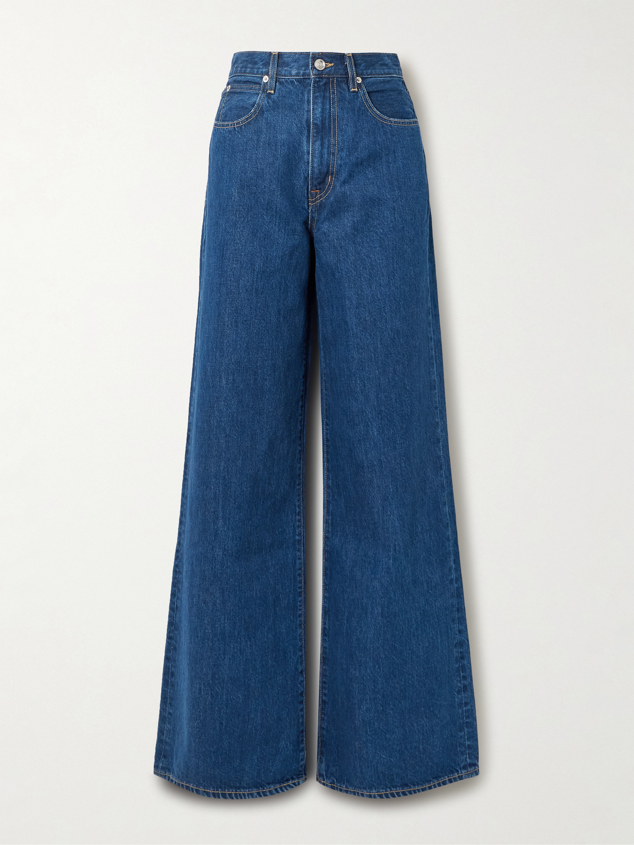 Slvrlake Eva High-rise Wide-leg Jeans In Blue