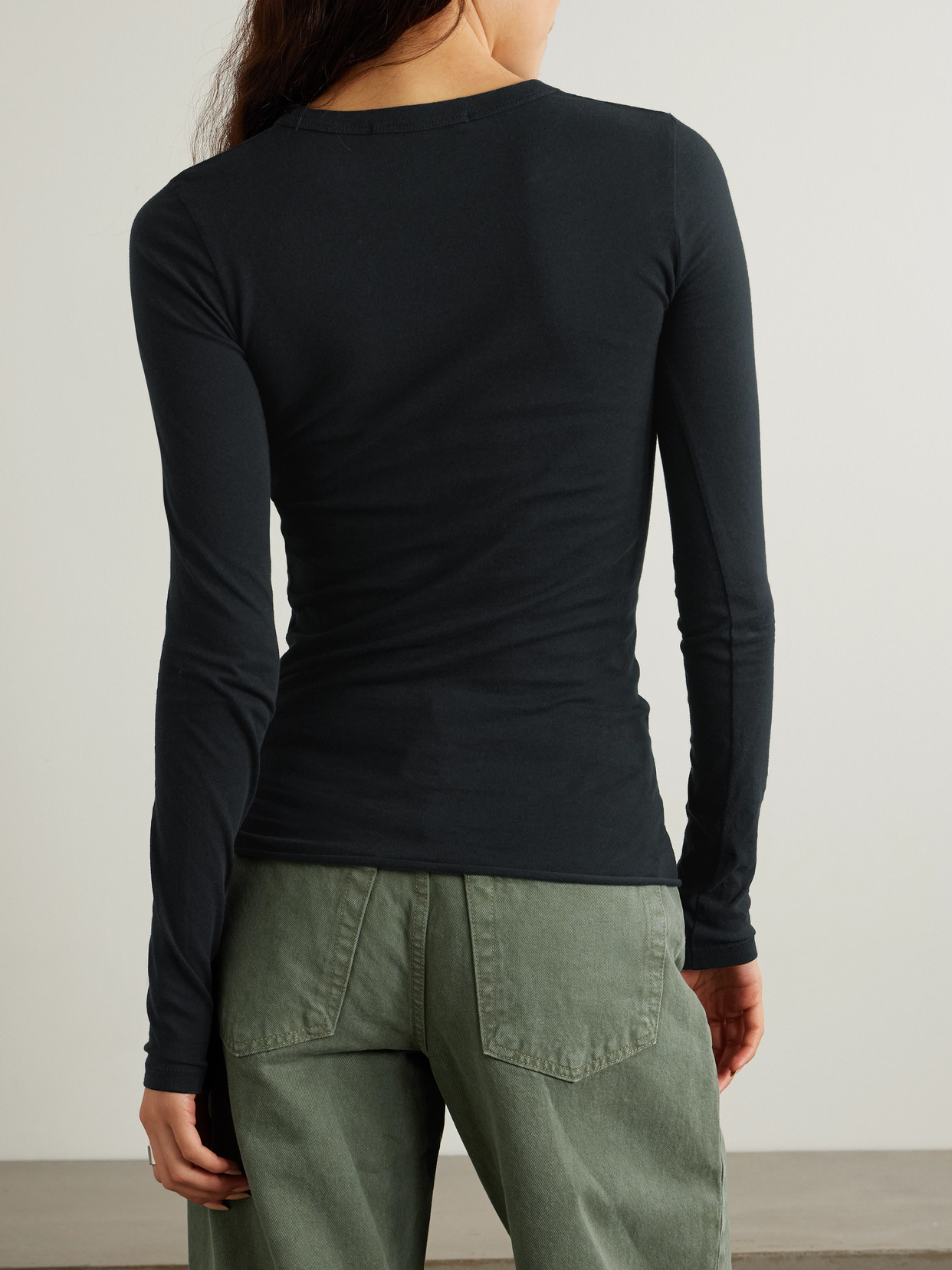 Slvrlake Cotton-jersey T-shirt In Black
