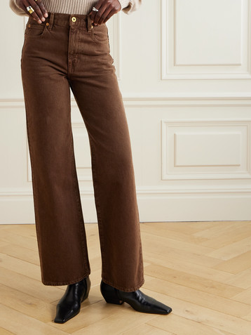 SLVRLAKE Grace high-rise wide-leg jeans