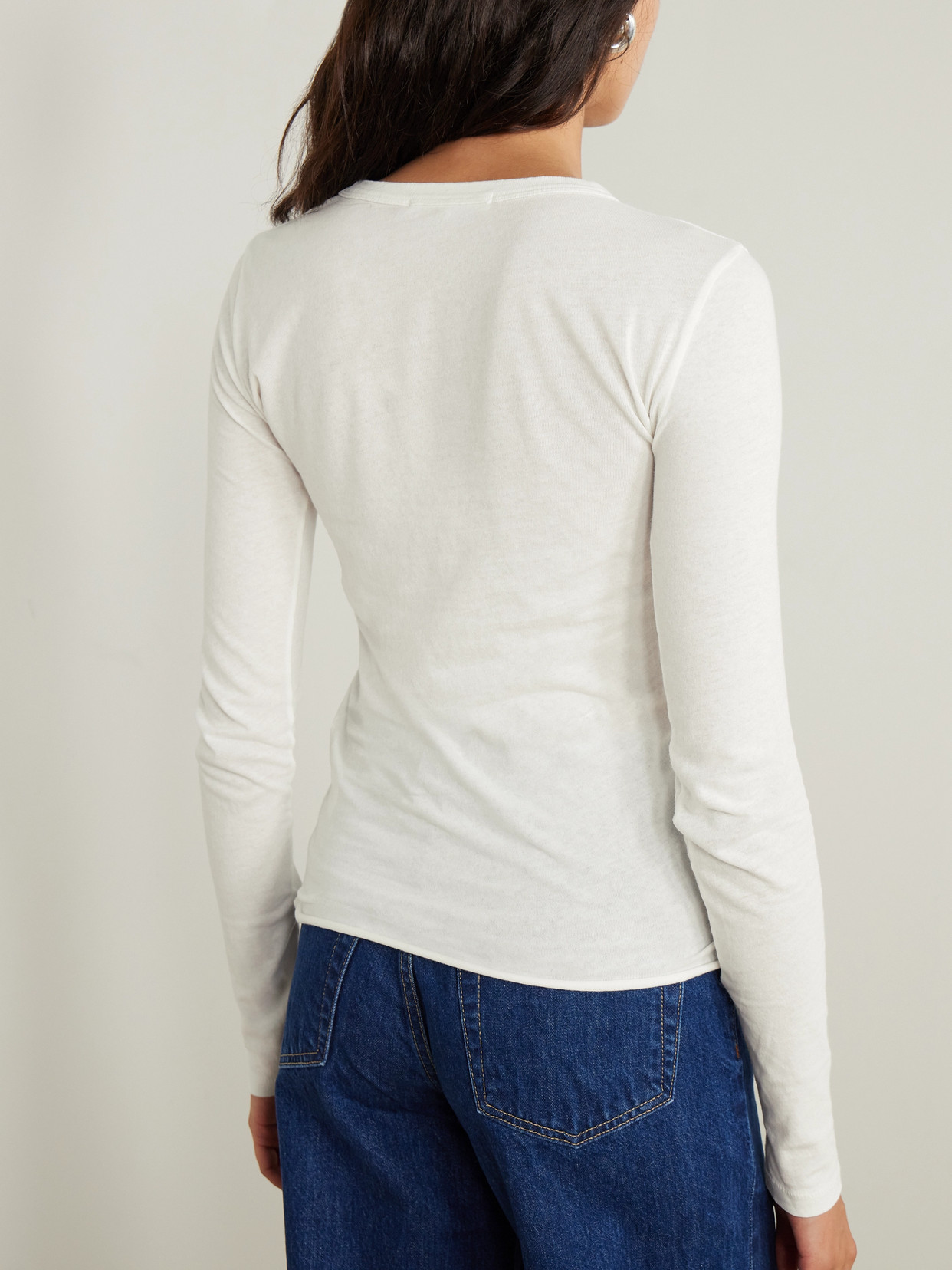 SLVRLAKE COTTON-JERSEY T-SHIRT 